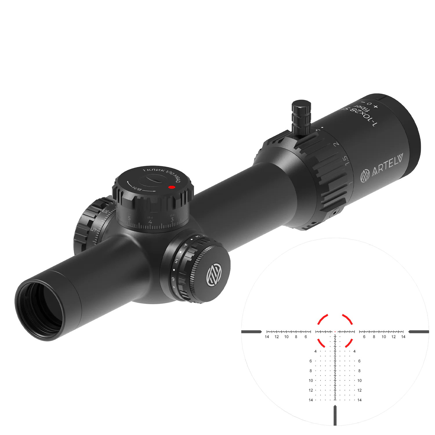 Artelv CRS 1-10x28 FFP 34мм