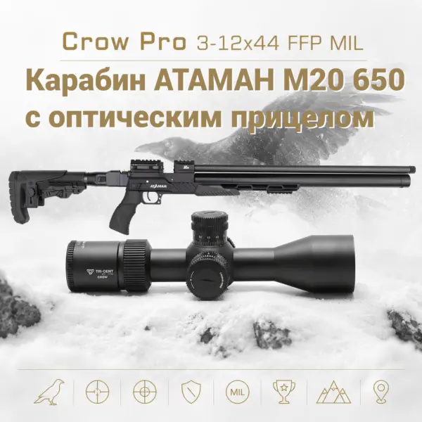 АТАМАН M20 650 с оптическим прицеломоптическим прицелом